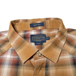 Pendleton Frontier Men Western Pearl Snap Plaid Multicolor Long Sleeve Shirt XXL